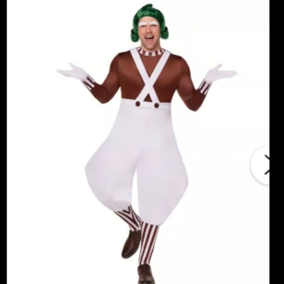 Oompa Loompa - Willy Wonka & the Chocolate Factory Halloween Costume - NEW - Picture 1 of 5